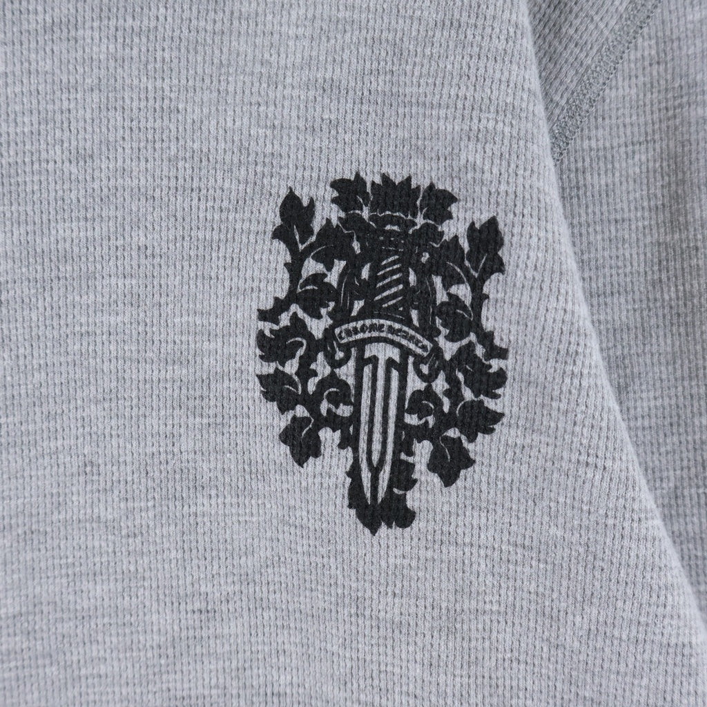 CHROME HEARTS(クロムハーツ) Thermal L/S Tee ヴァインダガー サーマルロングカットソー 長袖Tシャツ グレー