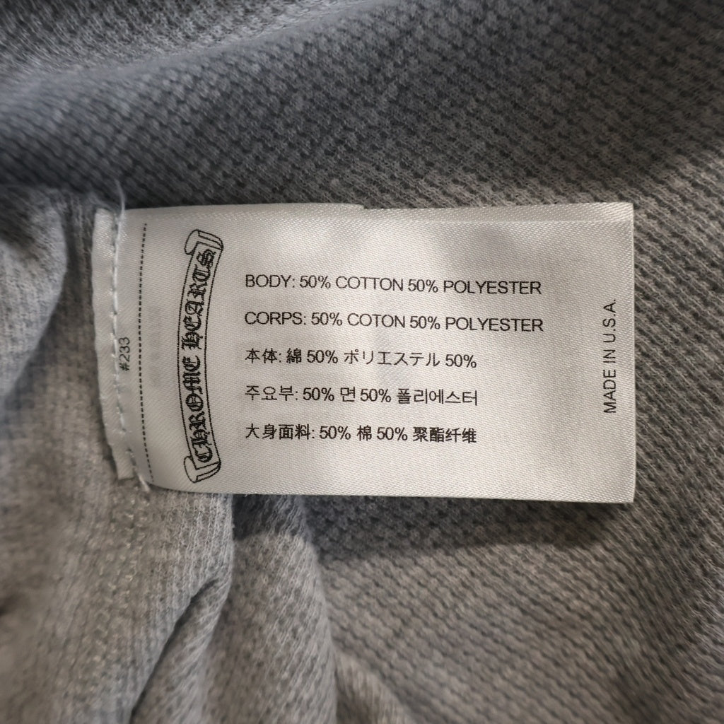CHROME HEARTS(クロムハーツ) Thermal L/S Tee ヴァインダガー サーマルロングカットソー 長袖Tシャツ グレー