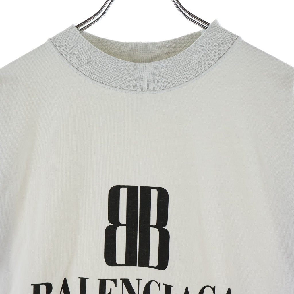 BALENCIAGA(バレンシアガ) フロントロゴ 半袖Tシャツカットソー 8103971 ベージュ