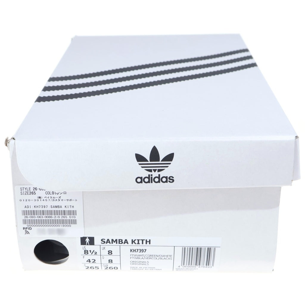 adidas(アディダス) ×KITH Samba KH7397 キス サンバ ローカットスニーカー US8.5/26.5cm ホワイト/グリーン
