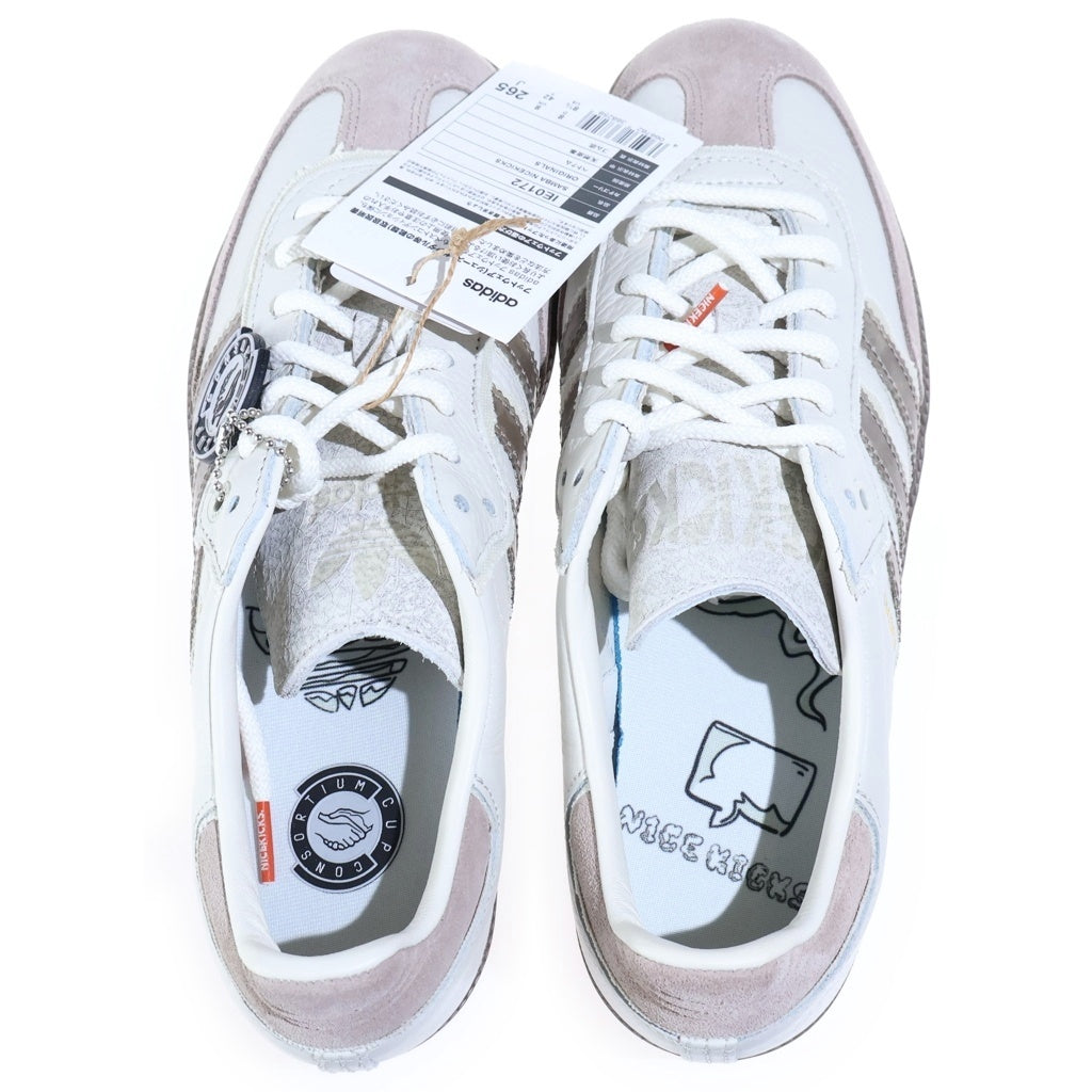 adidas(アディダス) ×Nice Kicks Consortium Samba IE0172 ナイスキックス コンソーシアム サンバ ローカットスニーカー US8.5/26.5cm グレー