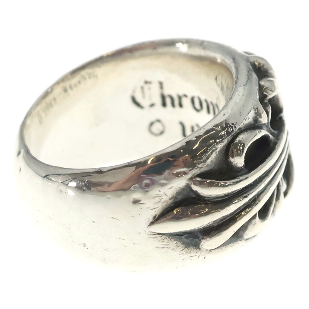 CHROME HEARTS(クロムハーツ) FLRL CRS 1SAP フローラルクロス ワンポイントサファイア リング シルバー