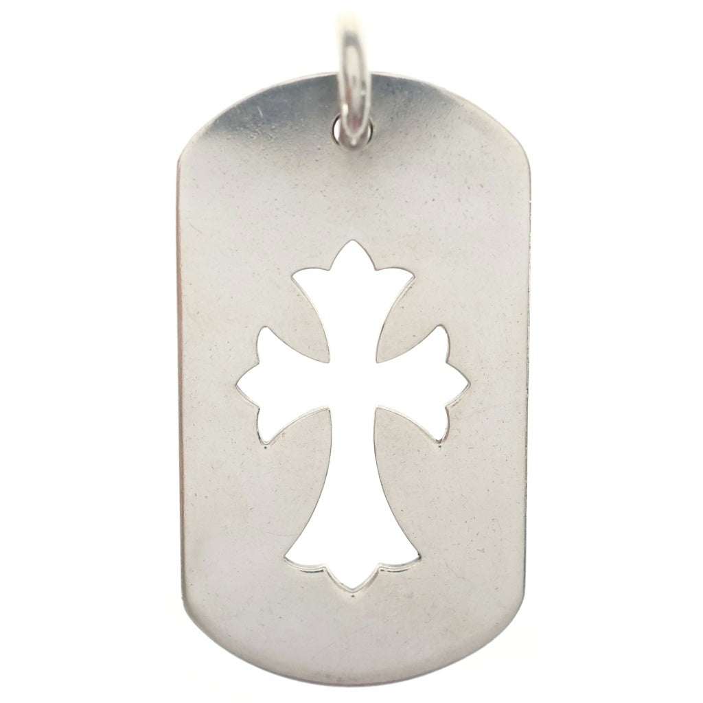 CHROME HEARTS(クロムハーツ) カットアウト ラージD TAG LRG CO CRS カットアウトクロスドッグタグ ラージ ペンダントトップ シルバー BCA239