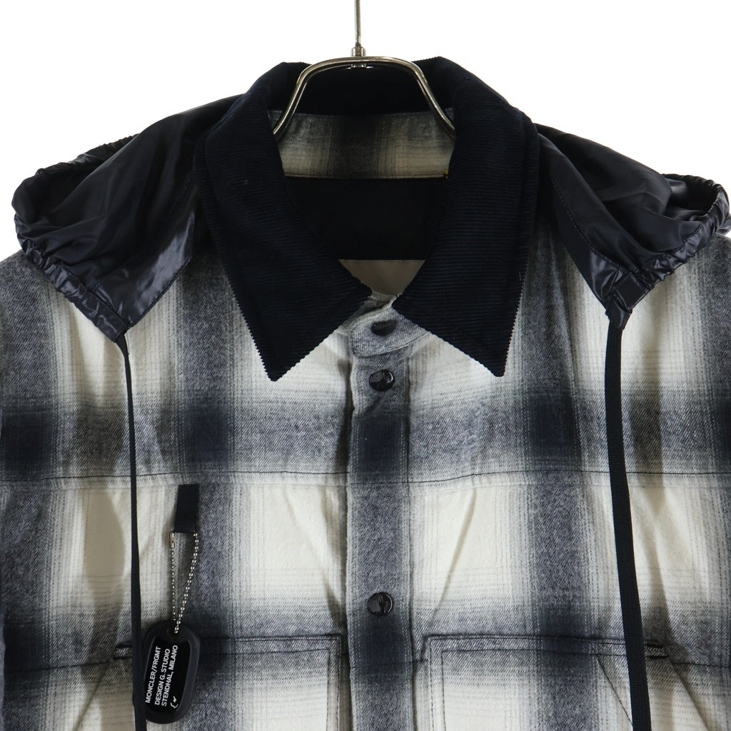 MONCLER(モンクレール) ×FRAGMENT DESIGN MORANY GIUBBOTTO モラニー ジュポット ダウンジャケット G209U1A00006595D6 ブラック/ホワイト