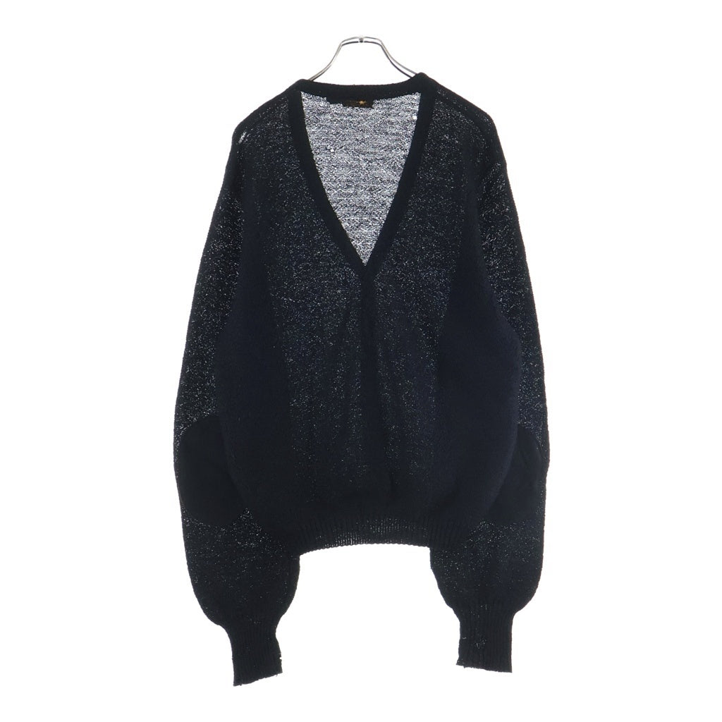 VINTAGE(ヴィンテージ) DRUMMOND 60's エルボーパッチ モヘアカーディガン ブラック