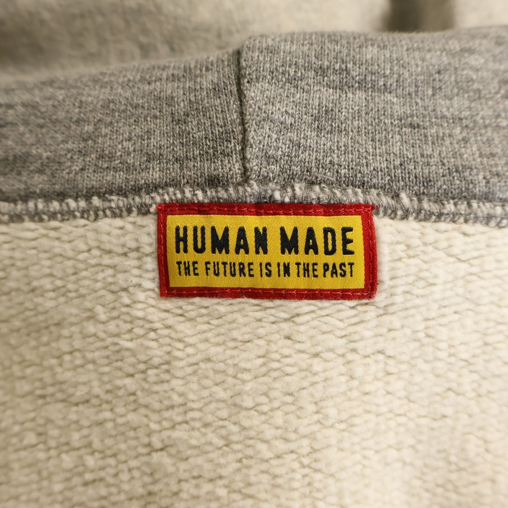 HUMAN MADE(ヒューマンメイド) ZIP-UP HOODIE ジップアップフーディ ジップパーカー HM31CS018 グレー