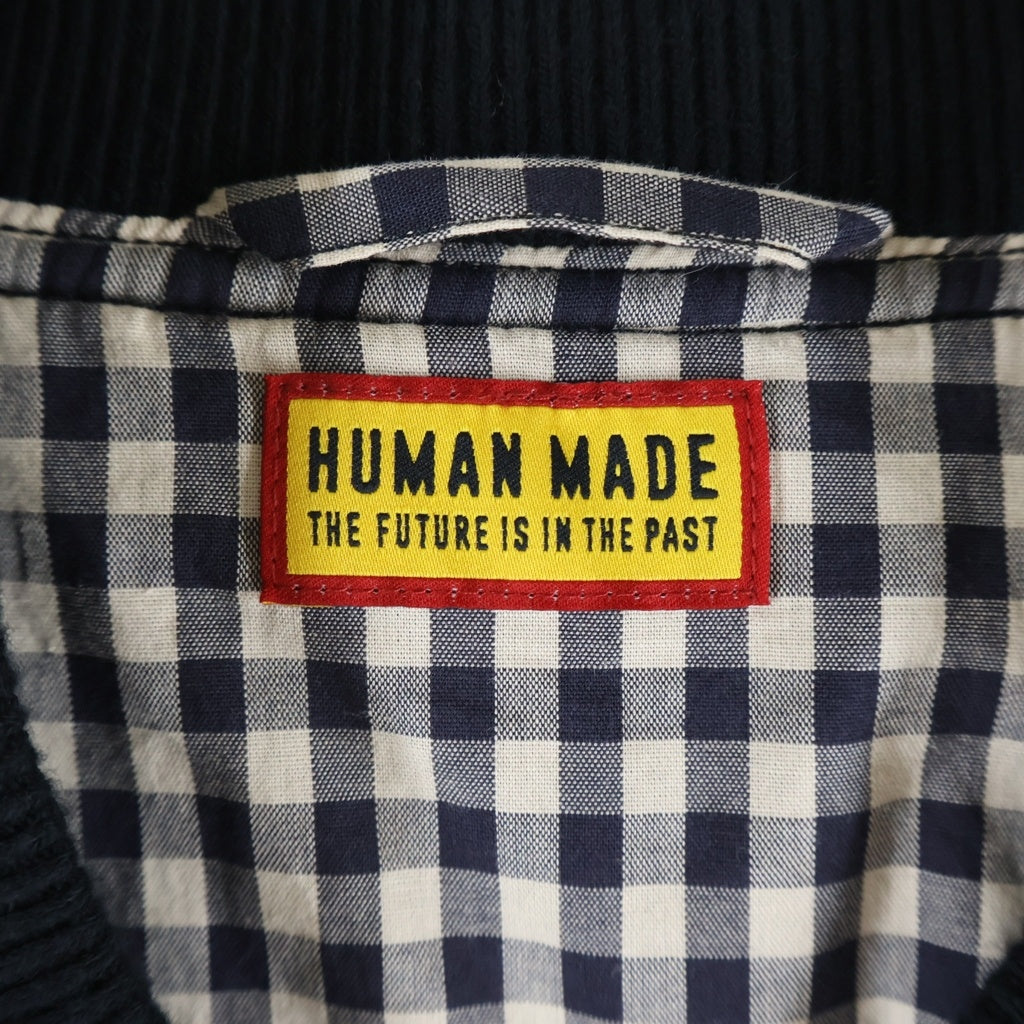 HUMAN MADE(ヒューマンメイド) 26SS BOMBER JACKET ボンバージャケット ジップアップブルゾン HM31JK020 ブラック