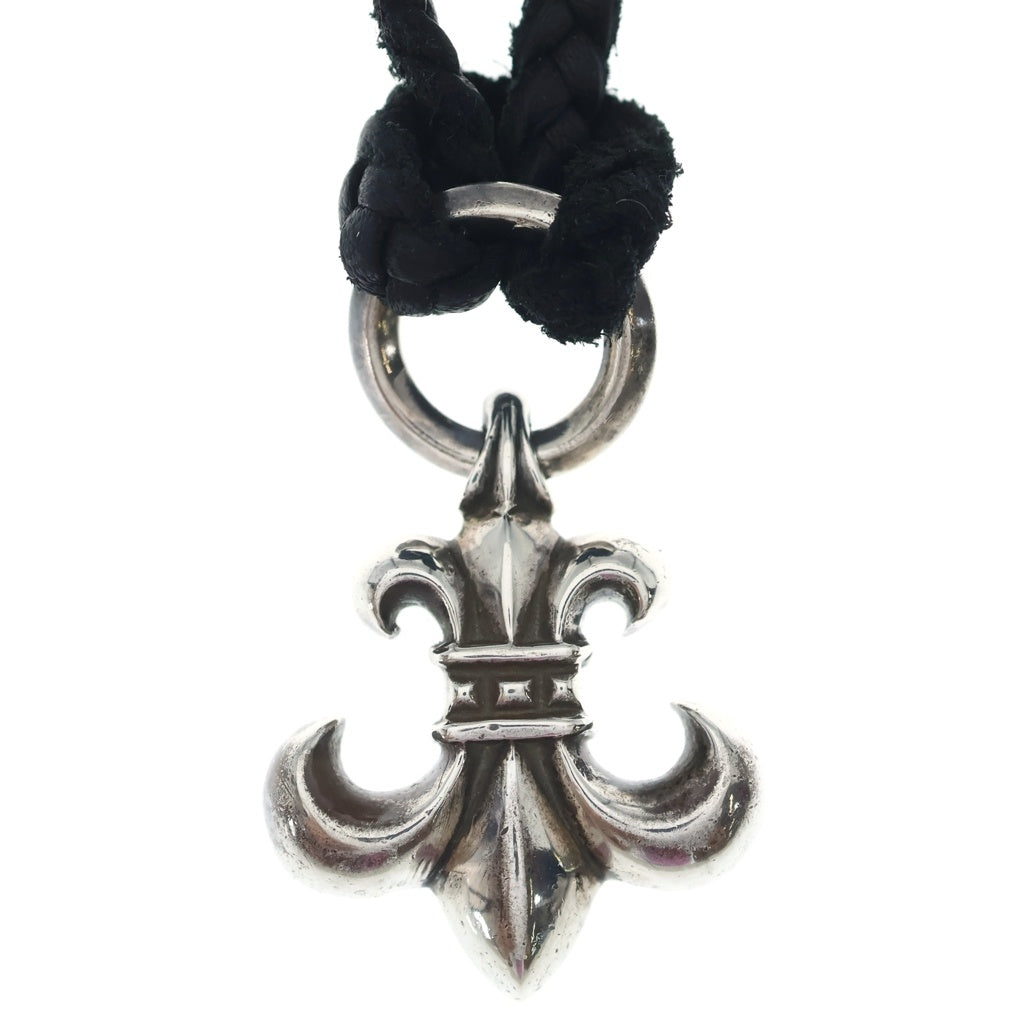 CHROME HEARTS(クロムハーツ) BS FLUER LB BSフレアペンダント レザーブレイド Wレザーブレイド ペンダントネックレス