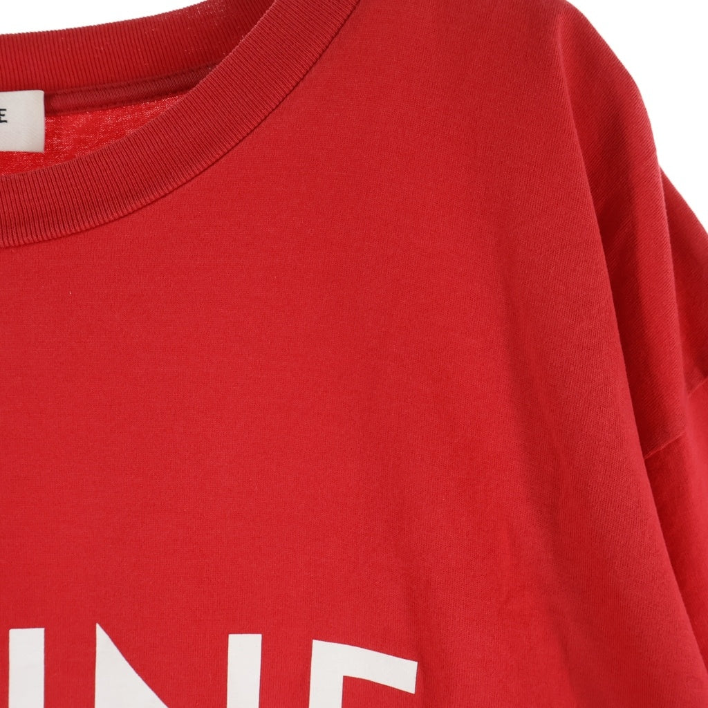 CELINE(セリーヌ) ロゴプリント クルーネック半袖Tシャツ 2X681501F レッド