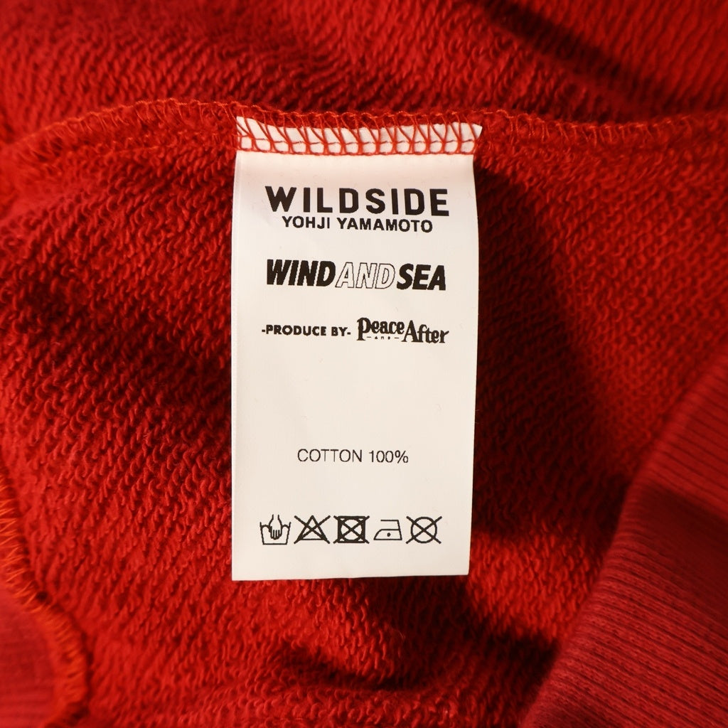 WIND AND SEA(ウィンダンシー) ×WILDSIDE YOHJI YAMAMOTO プルーオーバーパーカー WS-22WSHD-01 レッド