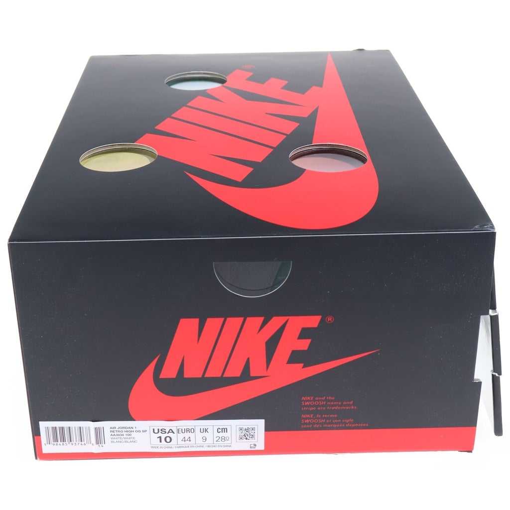 NIKE(ナイキ) ×V.A.A AIR JORDAN 1 RETRO HIGH OG ALASKA エアジョーダン1 アラスカ ハイカットスニーカーホワイト US10/28.0cm AA3834-100