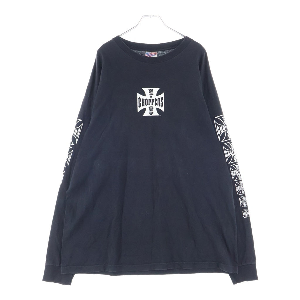 VINTAGE(ヴィンテージ) 90-00s West Coast Choppers Murina L/S Tee ウエストコーストチョッパーズ アイアンクロス 長袖Tシャツ カットソー ブラック