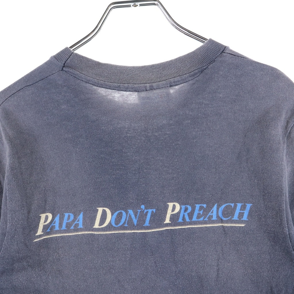 VINTAGE(ヴィンテージ) 80S MADONNA PAPA DON'T PREACH Hanes マドンナ パパドントプリーチ ブラック