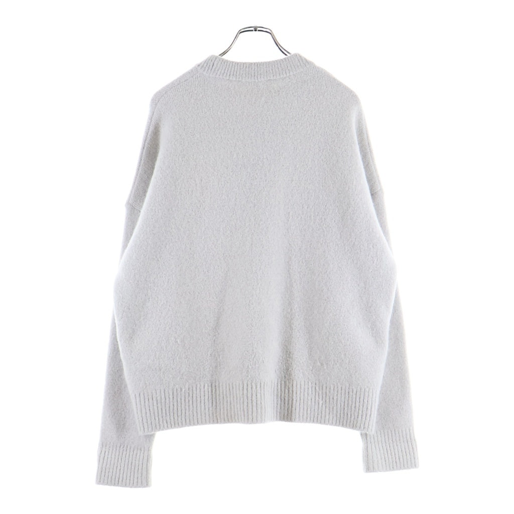 AMI Alexandre Mattiussi(アミアレクサンドルマテュッシ) ハートロゴ アルパカ混クルーネックセーター UKS025.KN0032 ベージュ