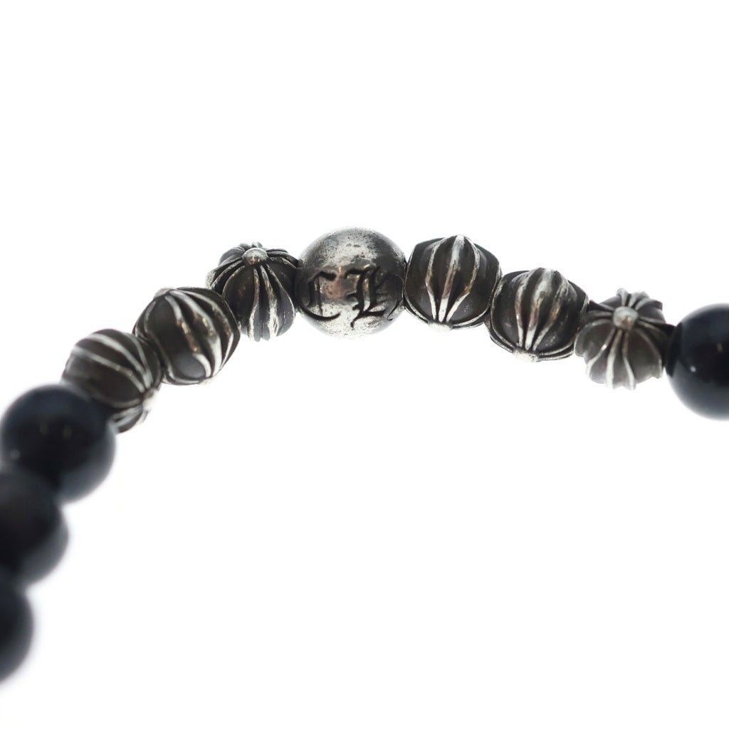 CHROME HEARTS(クロムハーツ) 6mm BEAD ビーズ ブレスレット シルバー/ブラック