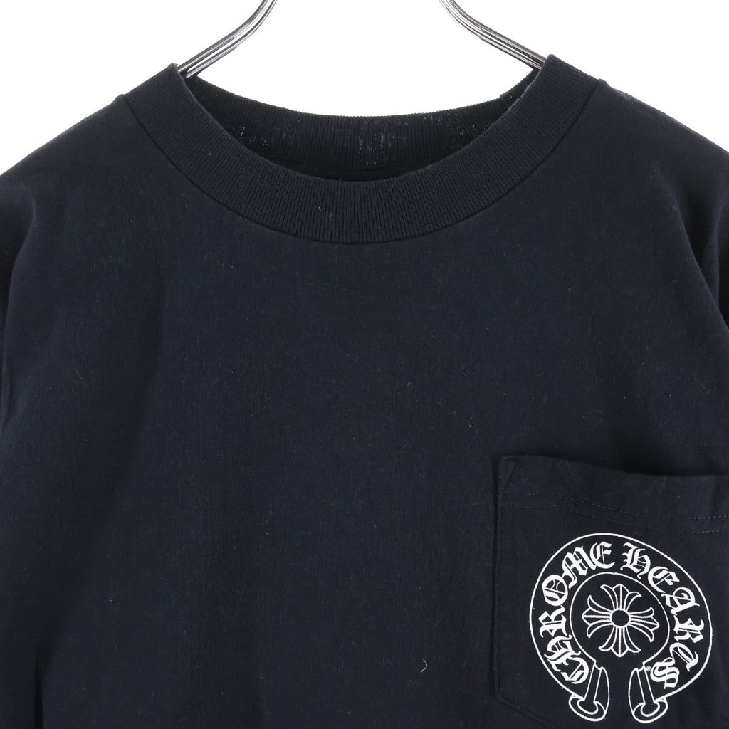 CHROME HEARTS(クロムハーツ) LAS VEGAS DBL FLRL HORSESHOE L/S TEE ラスベガス限定 ダブルフローラル ホースシュープリント長袖Tシャツ ブラック