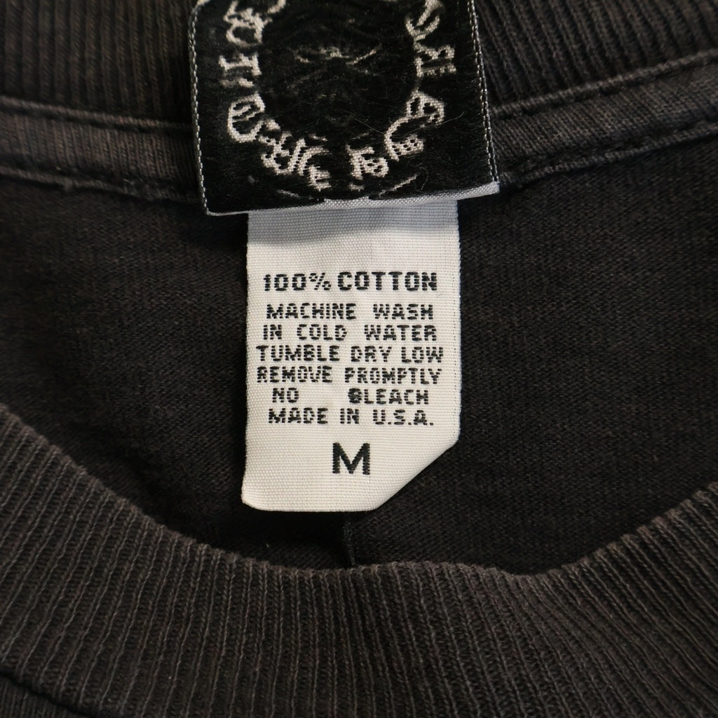 CHROME HEARTS(クロムハーツ) OLD CH LOGO FUCK YOU L/S TEE オールド CHロゴ 袖ファックユープリント長袖Tシャツ ブラック