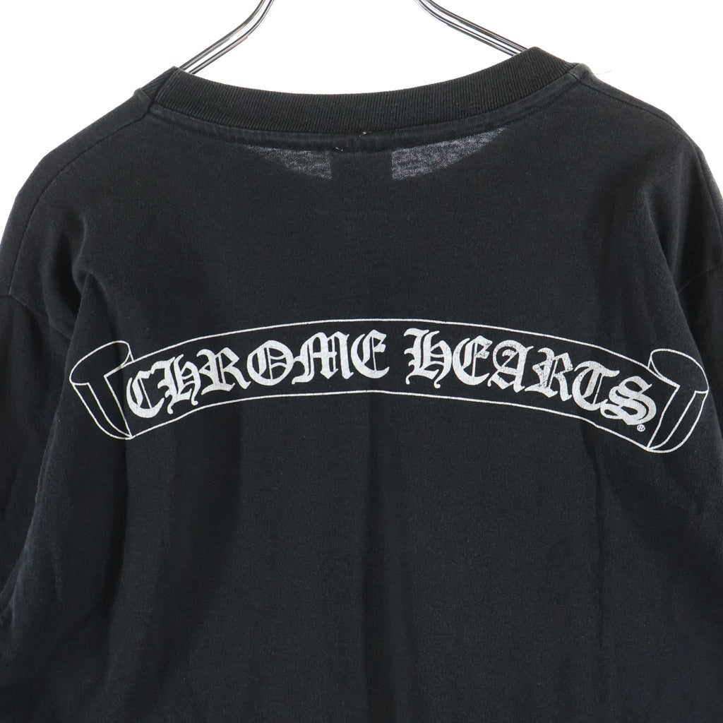 CHROME HEARTS(クロムハーツ) OLD CH LOGO L/S TEE オールド CHロゴプリント長袖Tシャツ ブラック