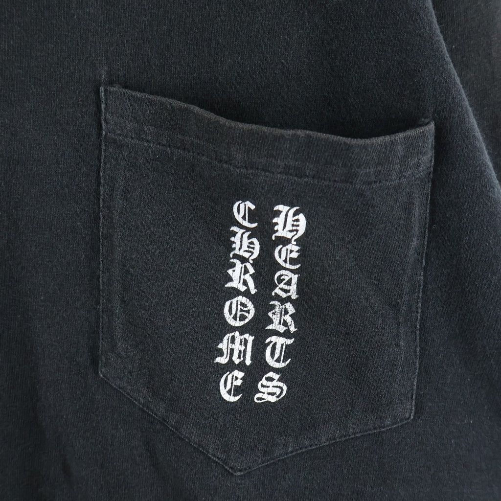 CHROME HEARTS(クロムハーツ) OLD CH LOGO L/S TEE オールド CHロゴプリント長袖Tシャツ ブラック