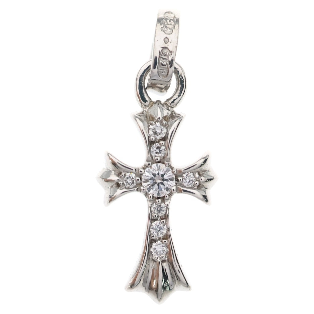 CHROME HEARTS(クロムハーツ) 18KWG CRS BBYFAT P/DIA ベイビーファットクロス PAVEダイヤ ペンダントトップ ホワイトゴールド BCA006