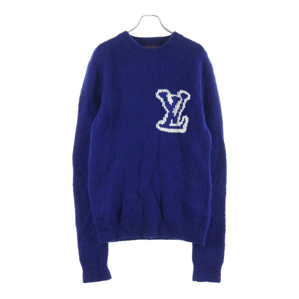 LOUIS VUITTON(ルイヴィトン) LVインタルシア クルーネックニット ブルー RM202M VSS HJN18W