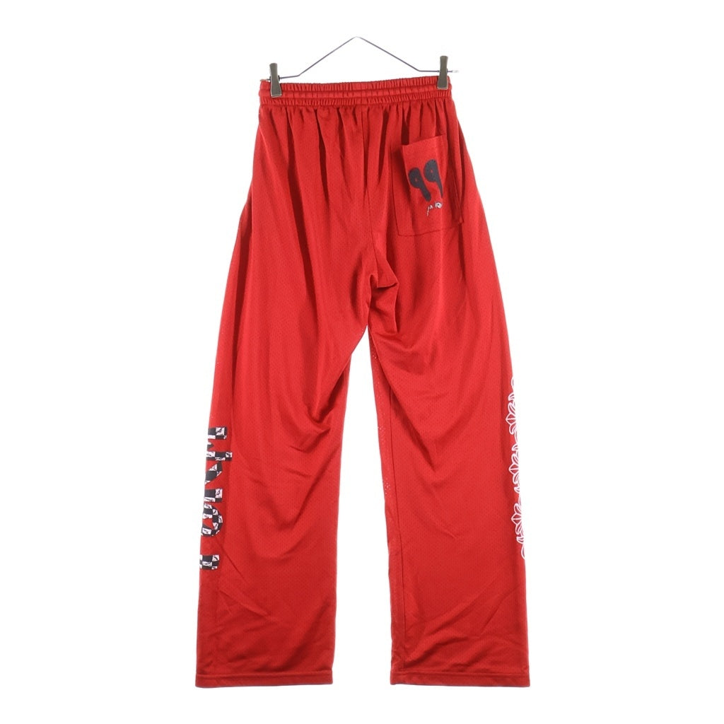 CHROME HEARTS(クロムハーツ) MATTY BOY FORM Mesh Varsity Long Pants Size S クロムハーツ × マッティボーイ フォームメッシュバーシティ ロングパンツ ナイロンパンツ レッド