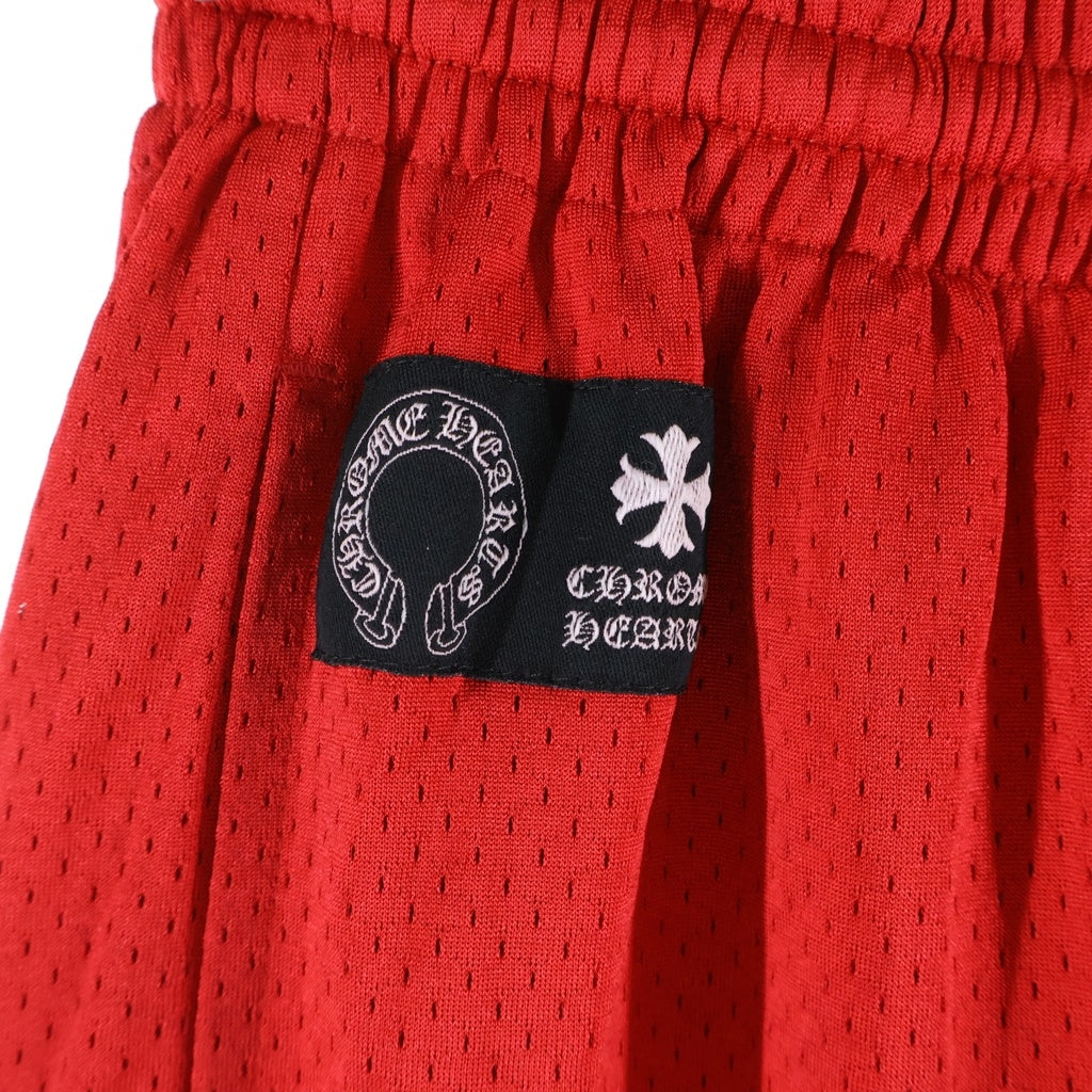 CHROME HEARTS(クロムハーツ) MATTY BOY FORM Mesh Varsity Long Pants Size S クロムハーツ × マッティボーイ フォームメッシュバーシティ ロングパンツ ナイロンパンツ レッド