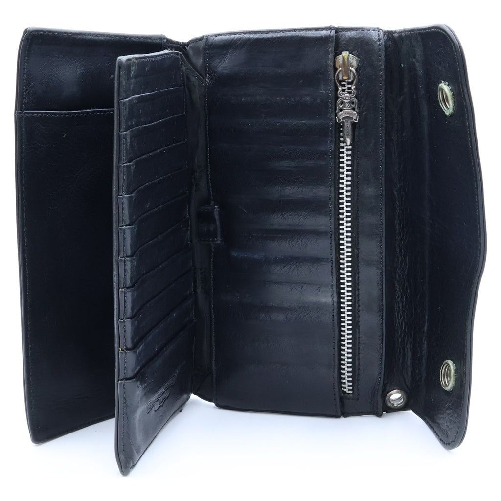 CHROME HEARTS(クロムハーツ) WAVE ウェーブ レザーウォレット 財布 ブラック
