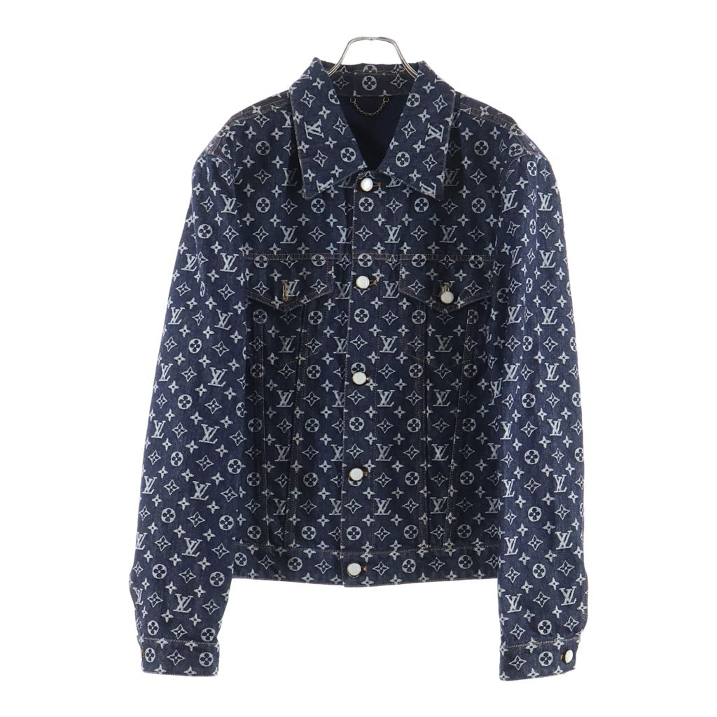 LOUIS VUITTON(ルイヴィトン) 24AW Monogram Jacquard Denim Jacket モノグラムジャガードデニムジャケット インディゴ RM242M UZD HRA79W