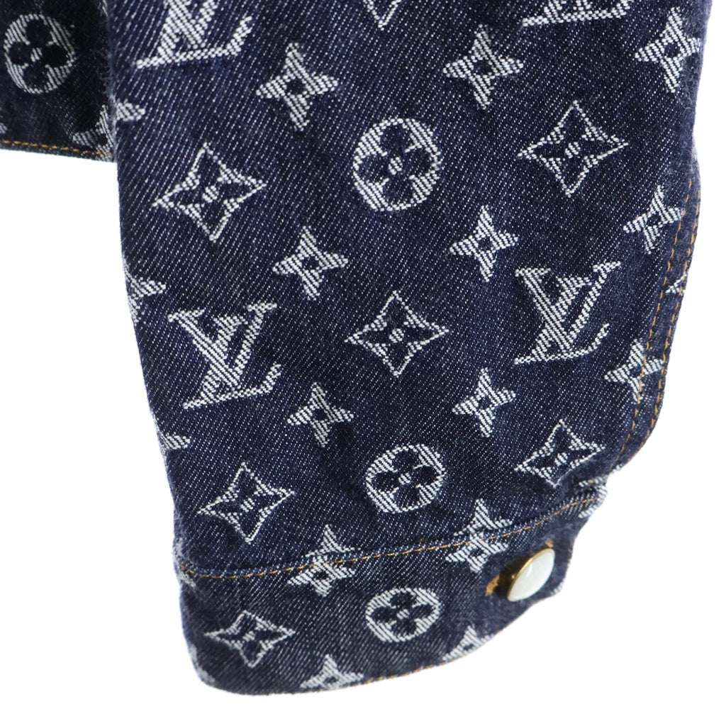 LOUIS VUITTON(ルイヴィトン) 24AW Monogram Jacquard Denim Jacket モノグラムジャガードデニムジャケット インディゴ RM242M UZD HRA79W