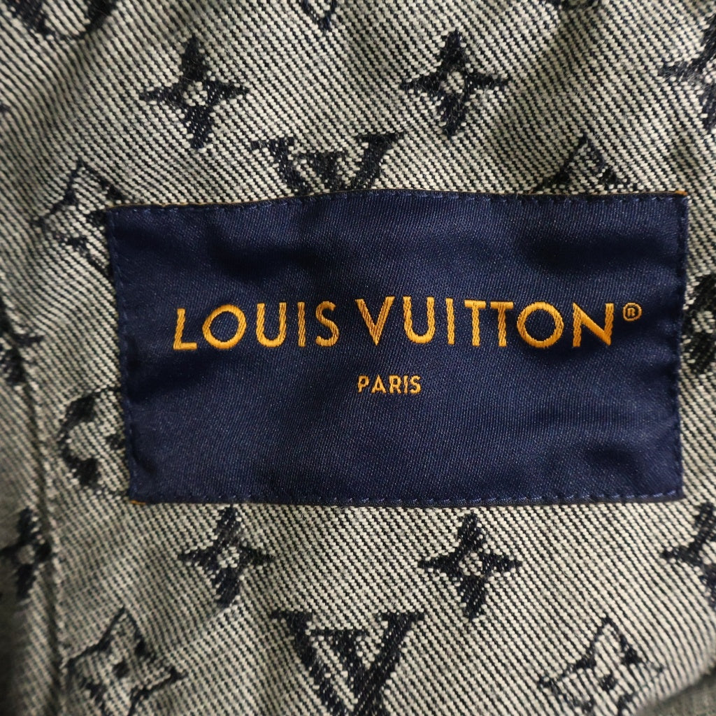 LOUIS VUITTON(ルイヴィトン) 24AW Monogram Jacquard Denim Jacket モノグラムジャガードデニムジャケット インディゴ RM242M UZD HRA79W