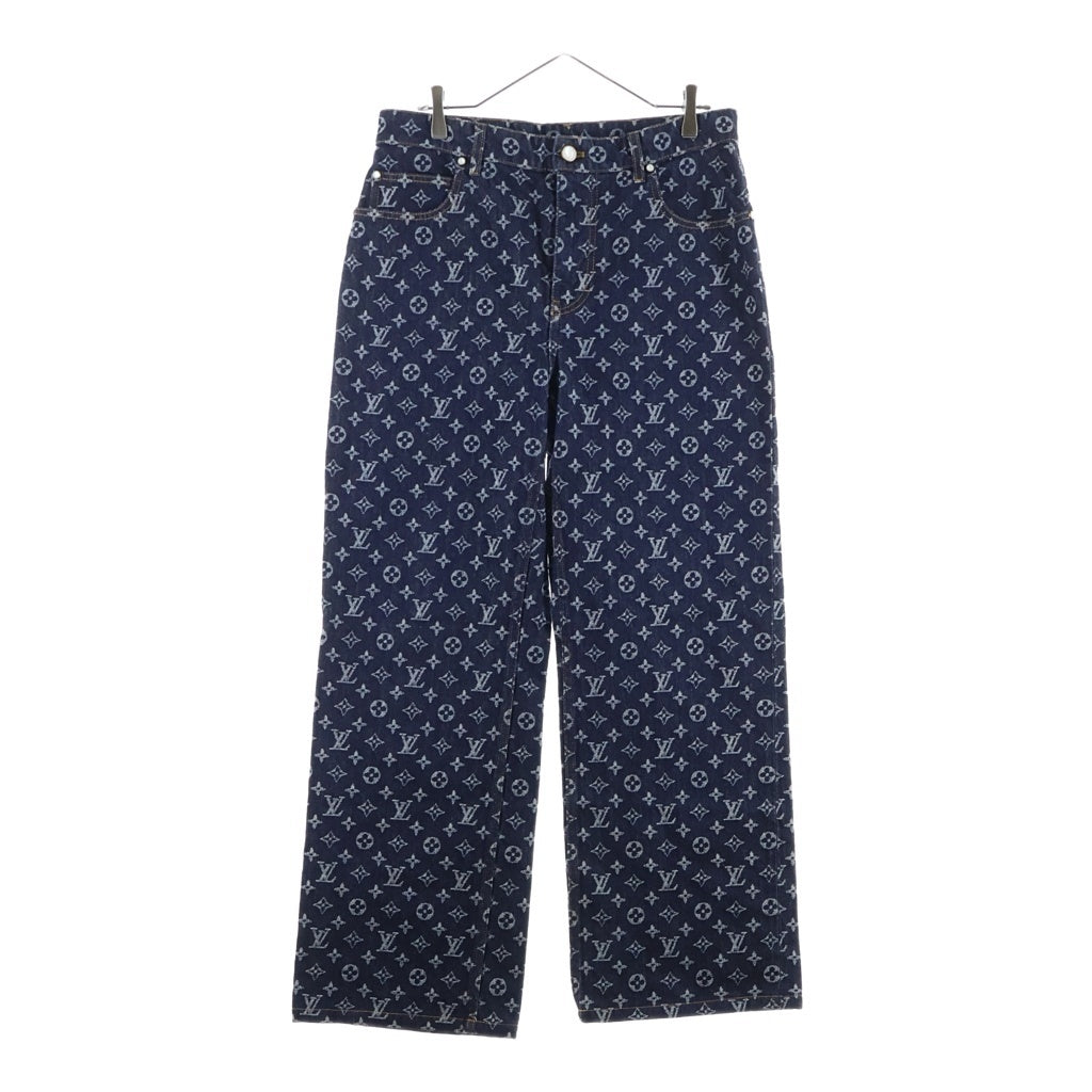 LOUIS VUITTON(ルイヴィトン) 24AW Monogram Jacquard Denim Pants モノグラムジャガードデニムパンツ インディゴ RM242M UZD HRD79W