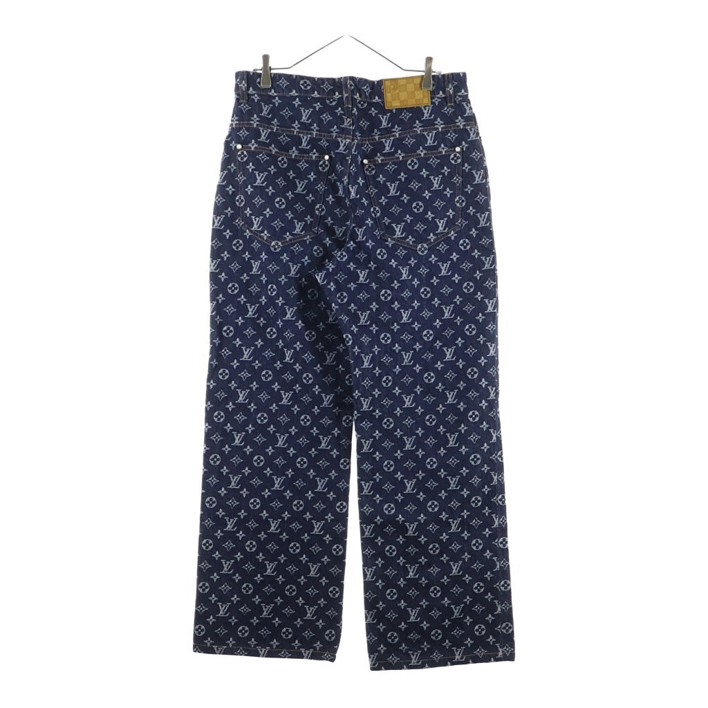 LOUIS VUITTON(ルイヴィトン) 24AW Monogram Jacquard Denim Pants モノグラムジャガードデニムパンツ インディゴ RM242M UZD HRD79W