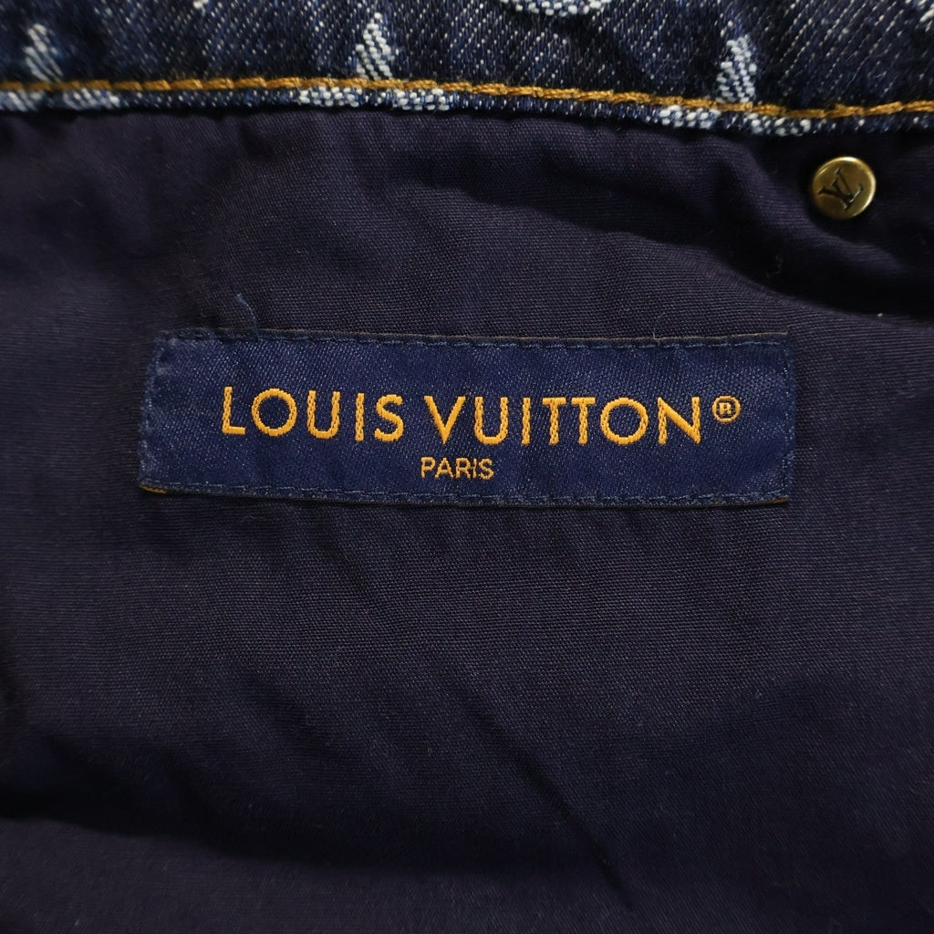 LOUIS VUITTON(ルイヴィトン) 24AW Monogram Jacquard Denim Pants モノグラムジャガードデニムパンツ インディゴ RM242M UZD HRD79W