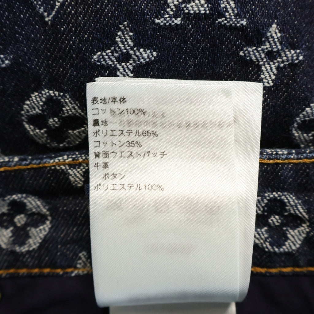 LOUIS VUITTON(ルイヴィトン) 24AW Monogram Jacquard Denim Pants モノグラムジャガードデニムパンツ インディゴ RM242M UZD HRD79W