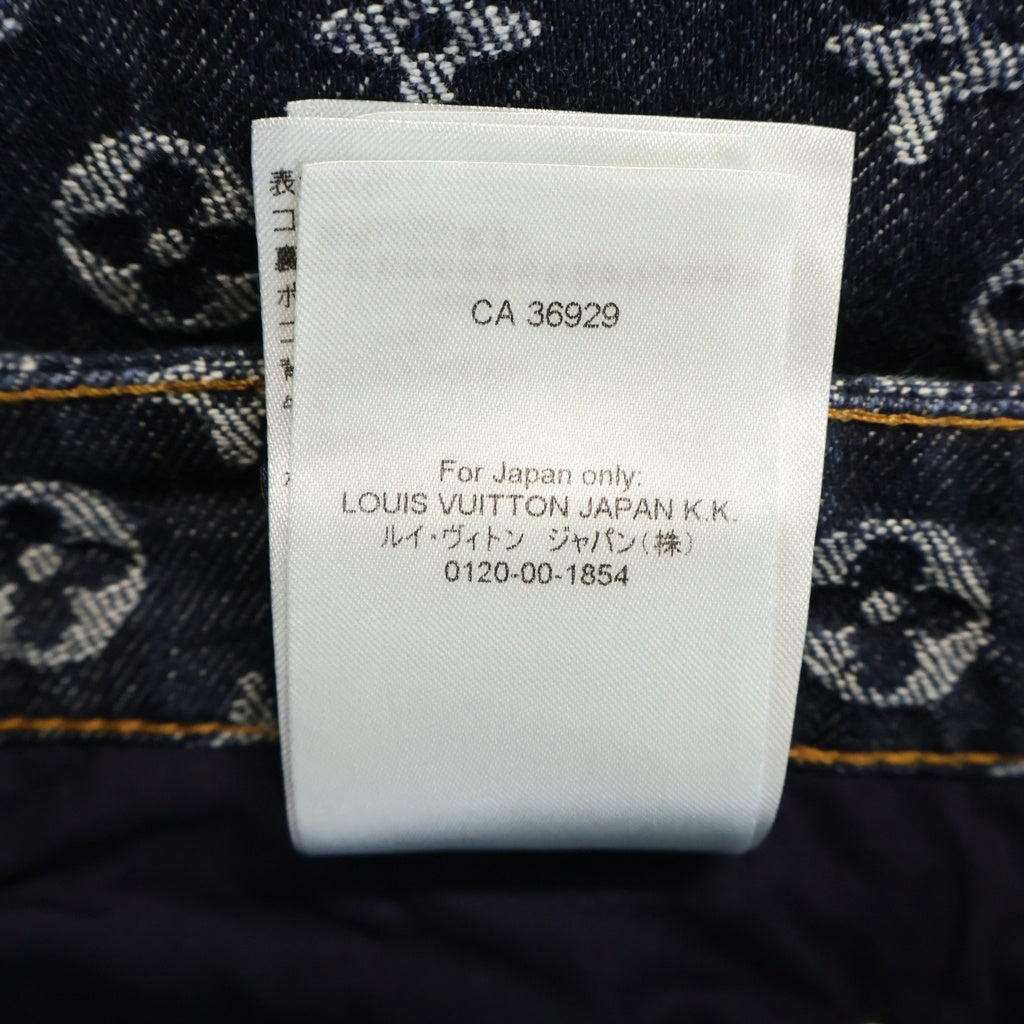 LOUIS VUITTON(ルイヴィトン) 24AW Monogram Jacquard Denim Pants モノグラムジャガードデニムパンツ インディゴ RM242M UZD HRD79W