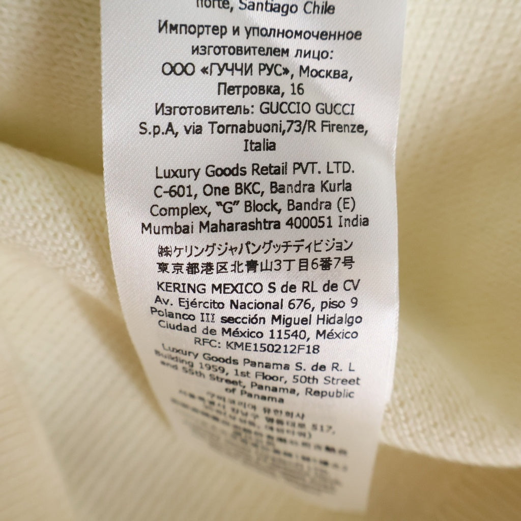 GUCCI(グッチ) GG Crewneck Sweater クルーネック ストライプ セーター ホワイト/ブルー 763398 XKD01