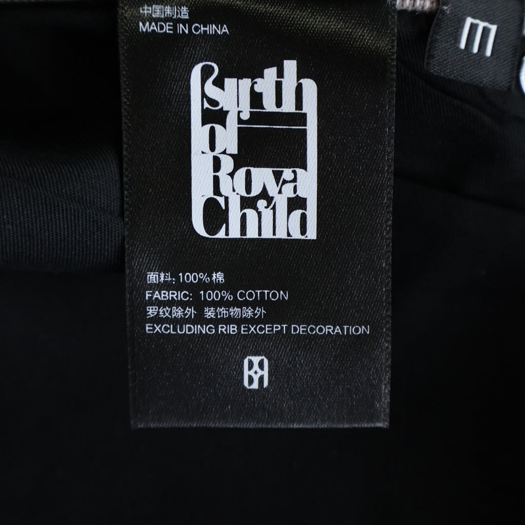 BIRTH OF ROYAL CHILD(バースオブロイヤルチャイルド) Redial 20K Diamond Jorts ラインストーン ダブルニー ショーツ ショートパンツ ブラウン