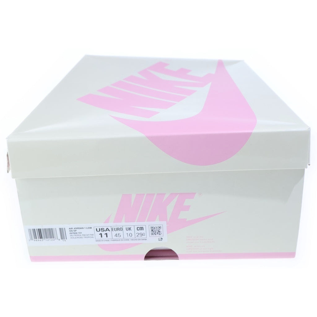NIKE(ナイキ) ×TRAVIS SCOTT AIR JORDAN1 RETRO LOW トラヴィススコット エアジョーダン1 レトロ セイル トロピカルピンク ローカットスニーカー US11/29.0cm ピンク IQ7604-101