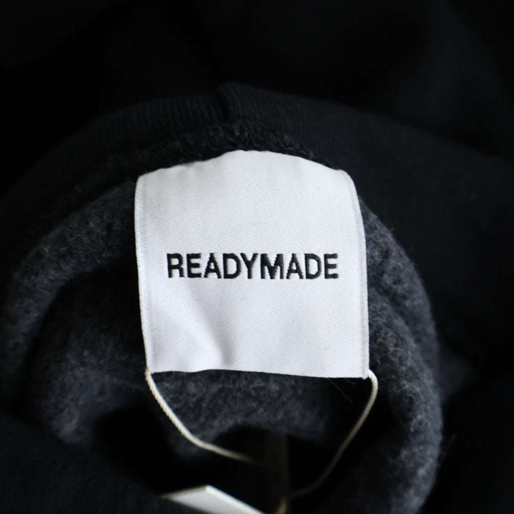 READY MADE(レディメイド) 24AW BIG HOODIE LOGO プルオーバーパーカー ブラック RE-CO-BK-00-00-285