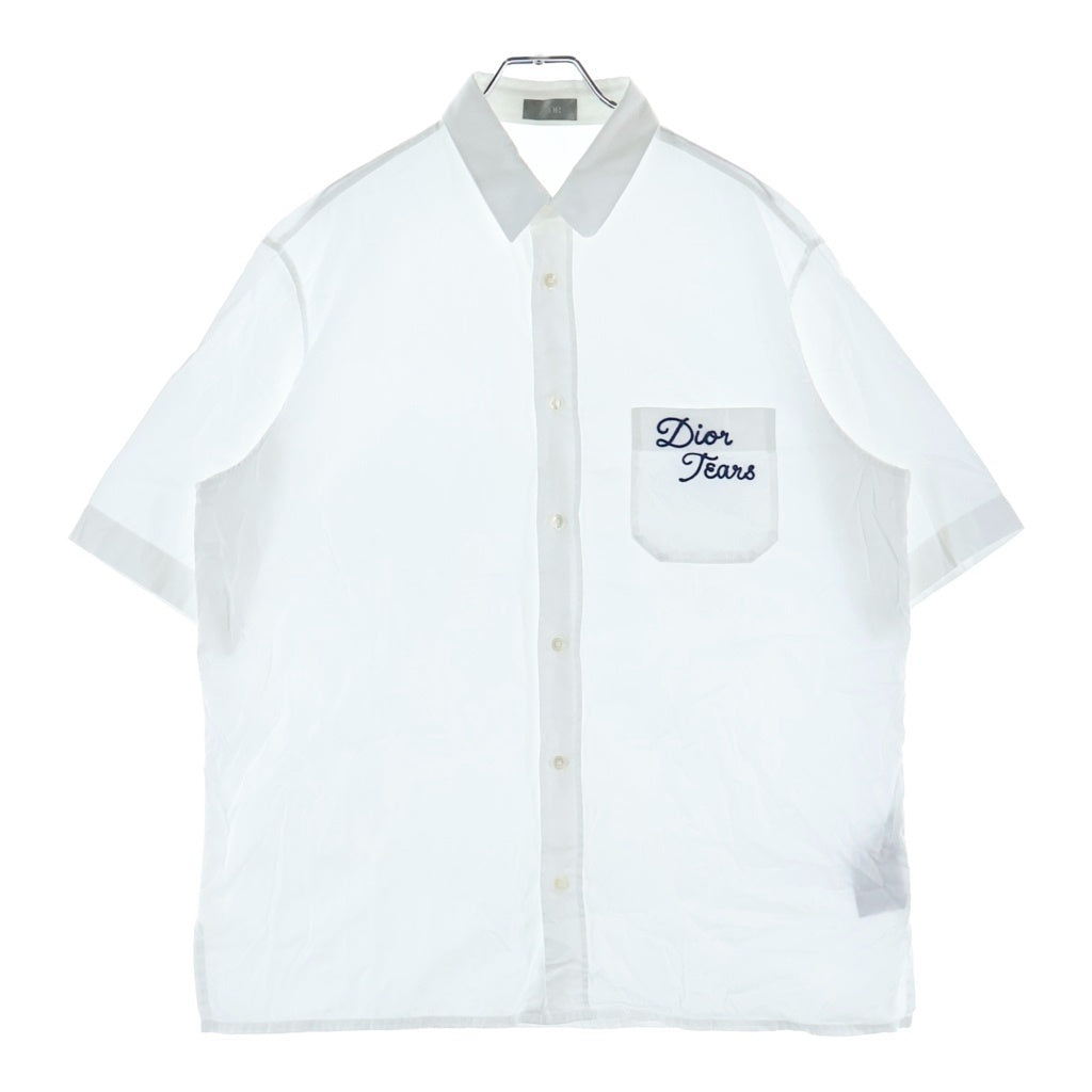 Christian Dior(クリスチャンディオール) ×Denim Tears フロントロゴ半袖シャツ ホワイト 393C532A5820