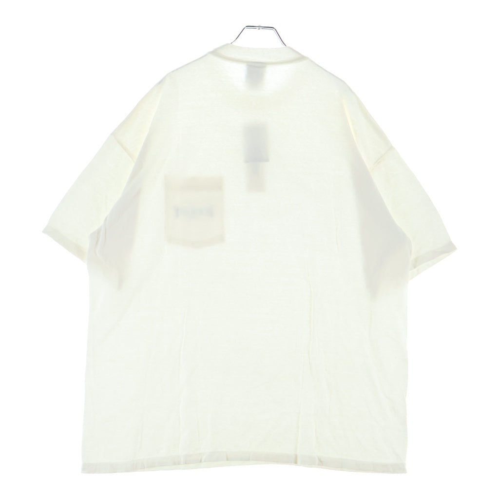 READY MADE(レディメイド) 24SS S/S POCKET T-SHIRT フロントロゴ クルーネック半袖Tシャツ ホワイト RE-CO-WH-00-00-277