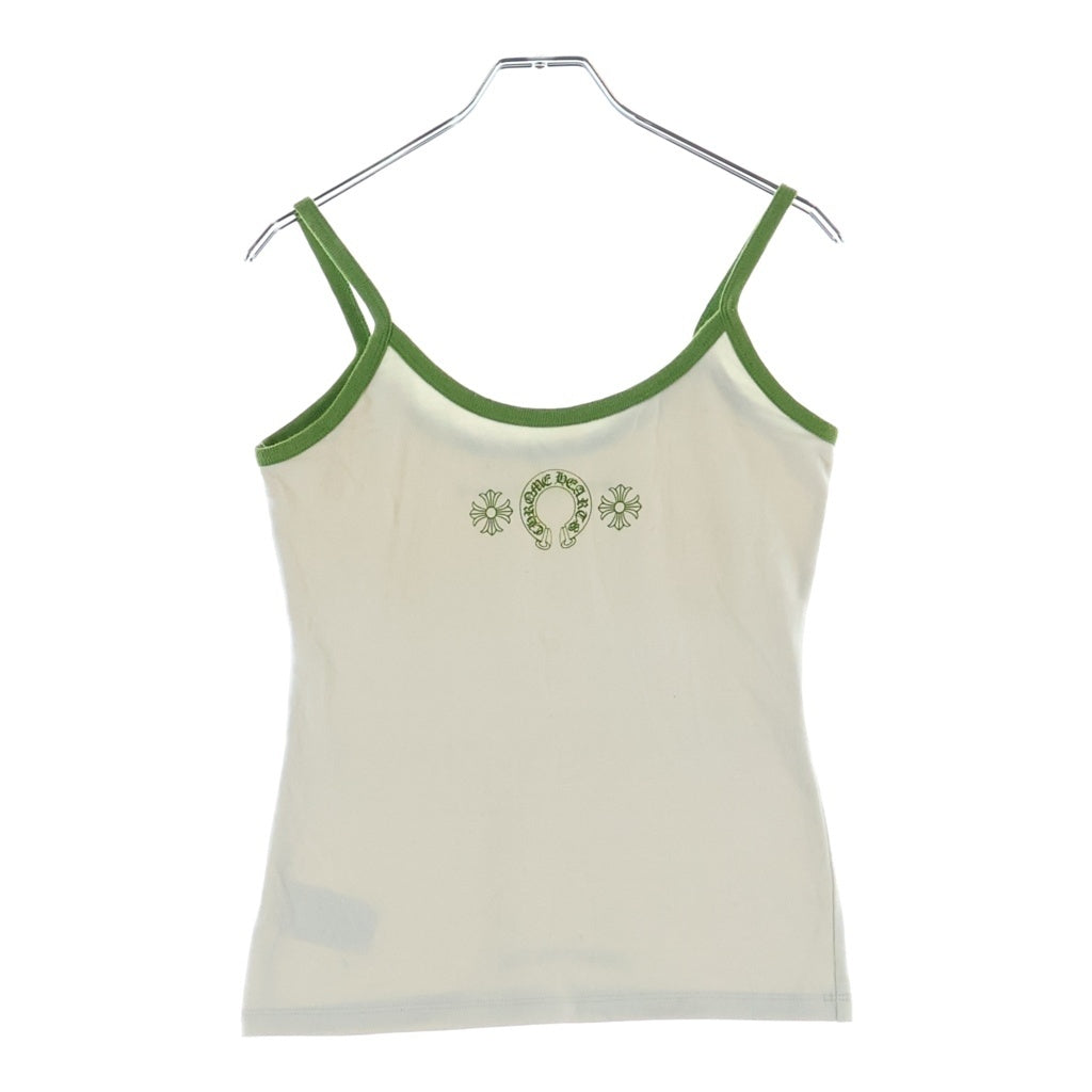 CHROME HEARTS(クロムハーツ) Horseshoe Short Camisole ホースシュー ショート キャミソール ホワイト/グリーン レディース