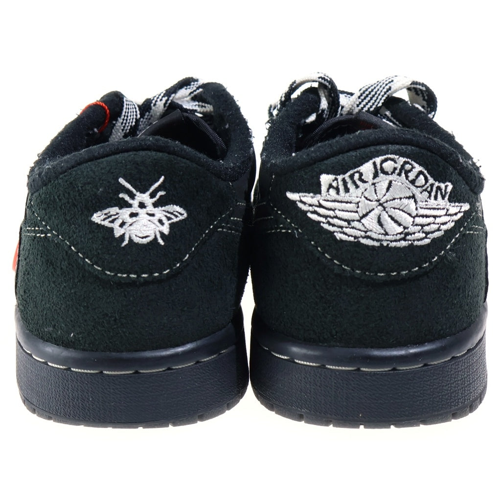 NIKE(ナイキ) AIR JORDAN1 LOW BLACK PHANTOM エアジョーダン1 ブラックファントム レザーローカットスニーカー US8/26.0cm ブラック DM7866-001