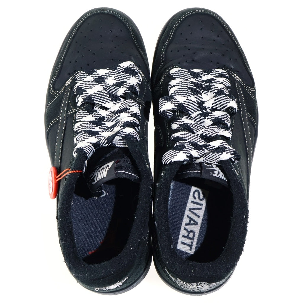 NIKE(ナイキ) AIR JORDAN1 LOW BLACK PHANTOM エアジョーダン1 ブラックファントム レザーローカットスニーカー US8/26.0cm ブラック DM7866-001