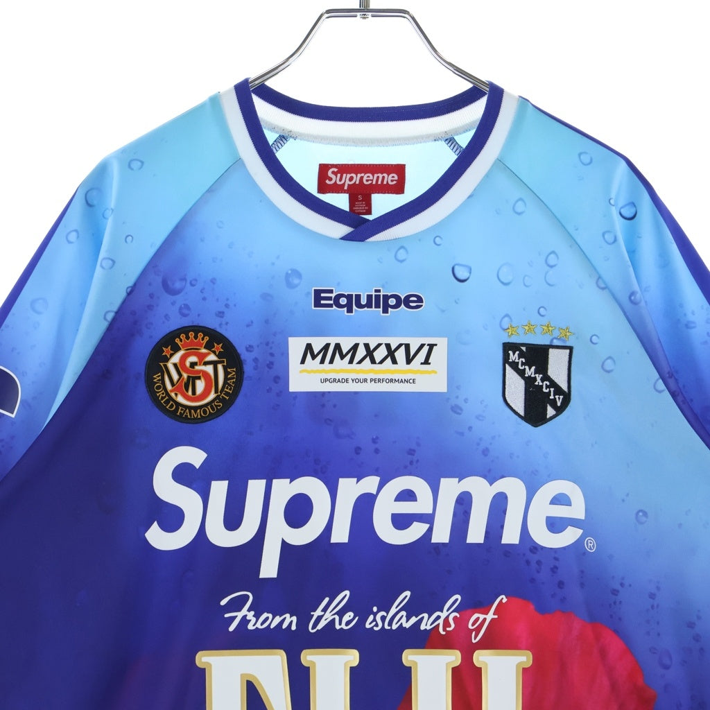SUPREME(シュプリーム) 26SS x FIJI Soccer Jersey フィジー サッカージャージ ゲームシャツ ブルー