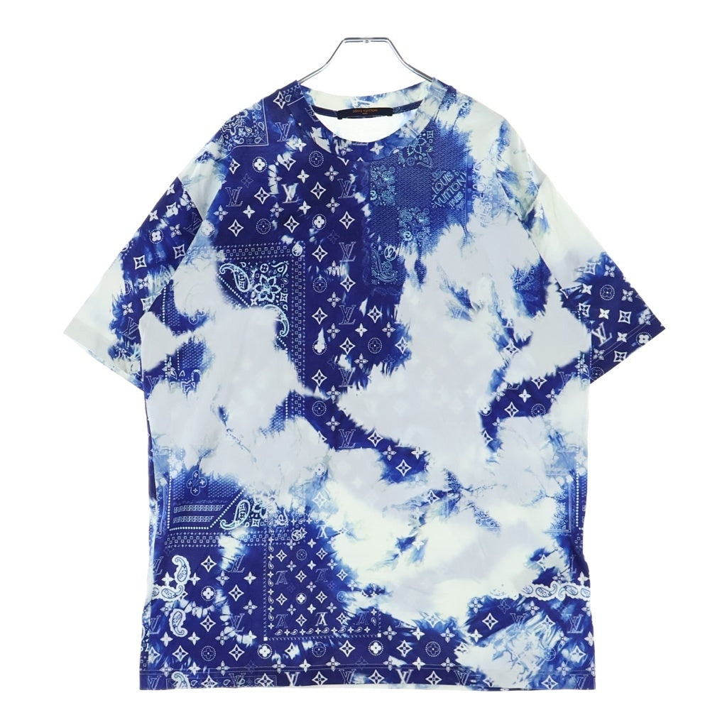 LOUIS VUITTON(ルイヴィトン) 2AW NPG モノグラムバンダナプリント クルーネック半袖Tシャツ ブルー HNY26W