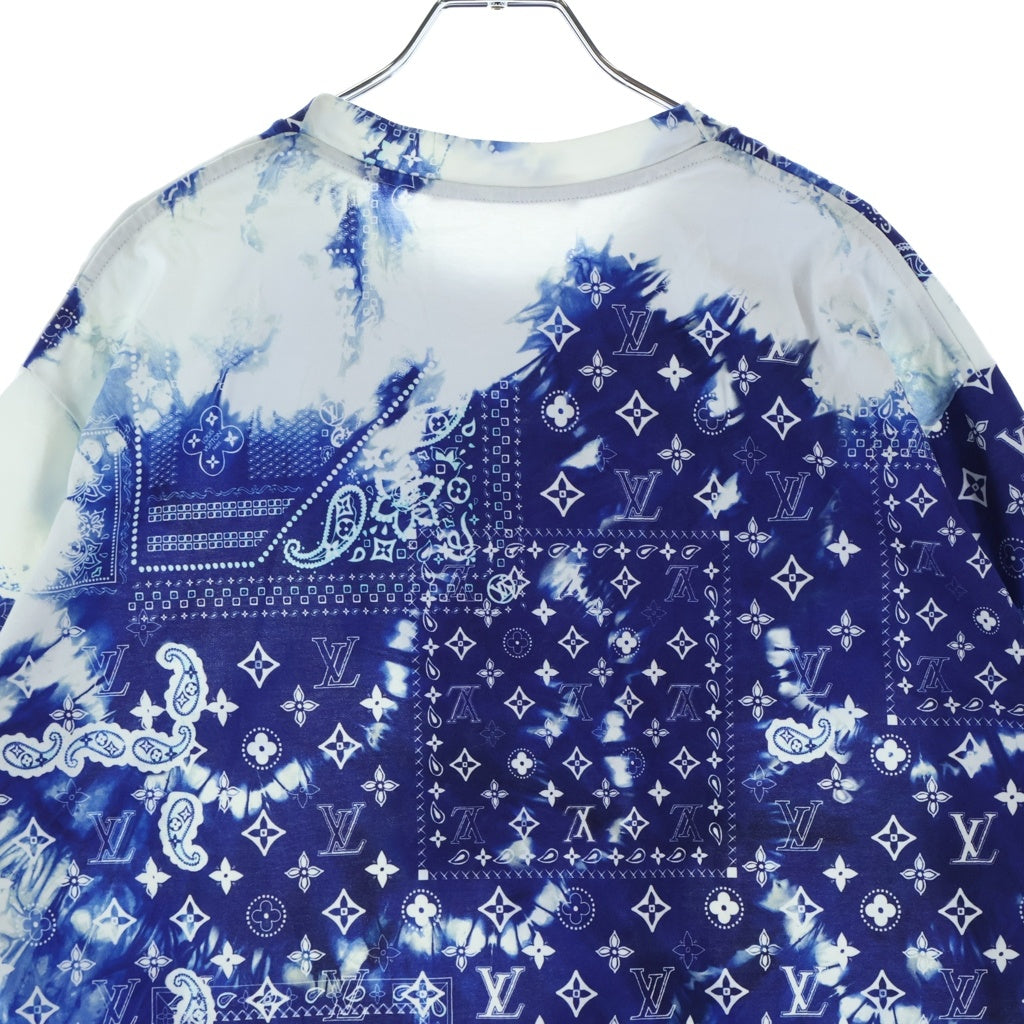 LOUIS VUITTON(ルイヴィトン) 2AW NPG モノグラムバンダナプリント クルーネック半袖Tシャツ ブルー HNY26W