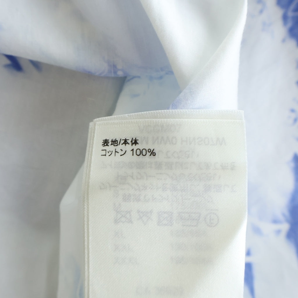 LOUIS VUITTON(ルイヴィトン) 22AW NW0 モノグラムバンダナフックディティール半袖シャツ ブルー HNS07W