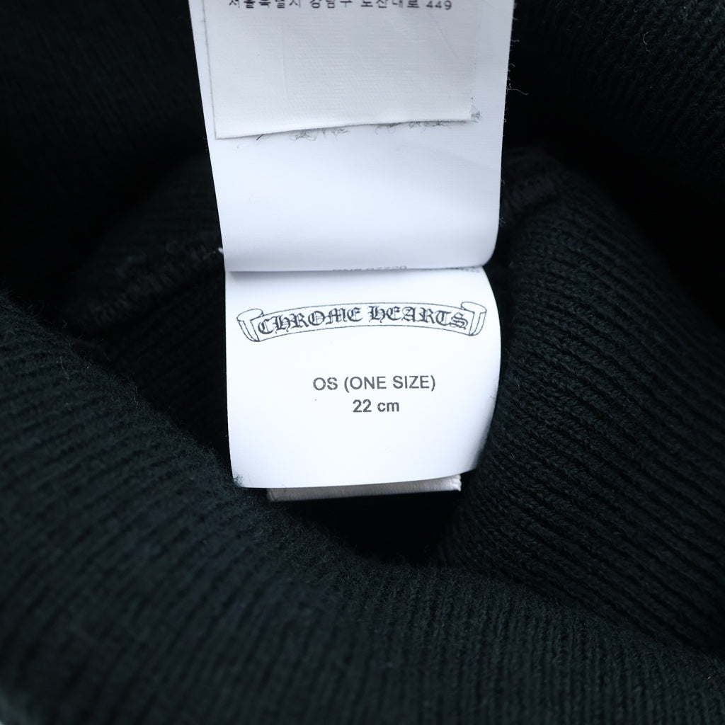 CHROME HEARTS(クロムハーツ) WOOL WATCH CAP CH PLUS クロス刺繍 ビーニー ニット帽 帽子 ブラック